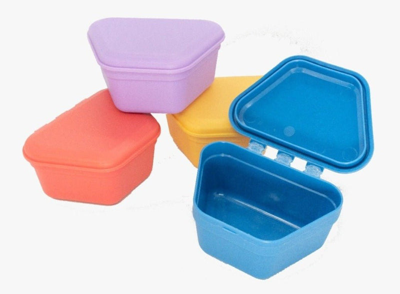 Pack de Caja porta dentaduras (10 und) - Dentopia Perú